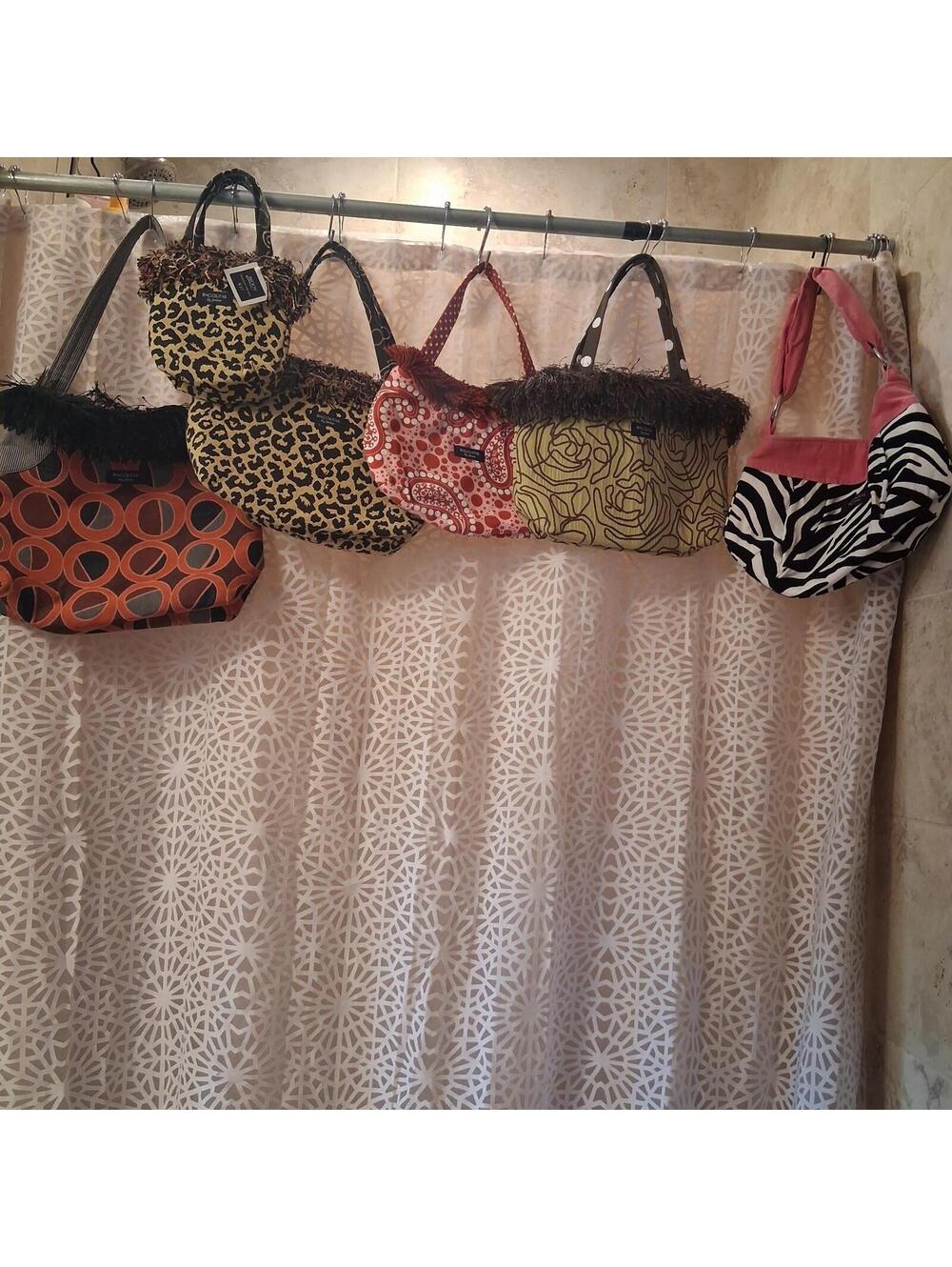 Lot of 6 Bagolitas by Janice Handbags - Y2K Boho Fringe Animal Print & Geometric